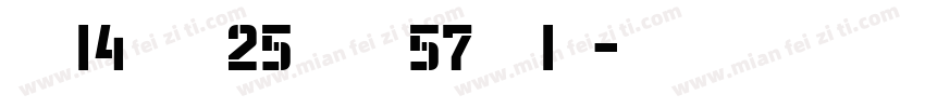 RoadNumbers Regular字体转换